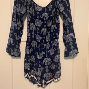 Jesse and J Elephant Romper